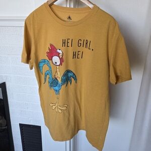 Moana Hei Hei Disney Graphic Short Sleeve Hei Girl Hei Shirt Size Large